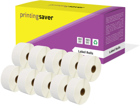 Compatible Roll 38mm x 25mm White Direct Thermal Labels for Zebra GK420d ZD420 TLP 2844 Citizen CL-S521 - Printing Saver