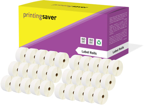 Compatible Roll 50mm x 52mm White Direct Thermal Labels for Zebra GK420d ZD420 TLP 2844 Citizen CL-S521 - Printing Saver