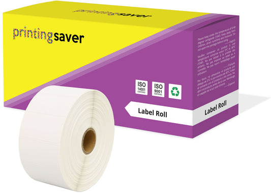 Compatible Roll 52mm x 25mm White Direct Thermal Labels for Zebra GK420d ZD420 TLP 2844 Citizen CL-S521 - Printing Saver