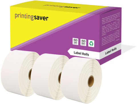 Compatible Roll 52mm x 25mm White Direct Thermal Labels for Zebra GK420d ZD420 TLP 2844 Citizen CL-S521 - Printing Saver