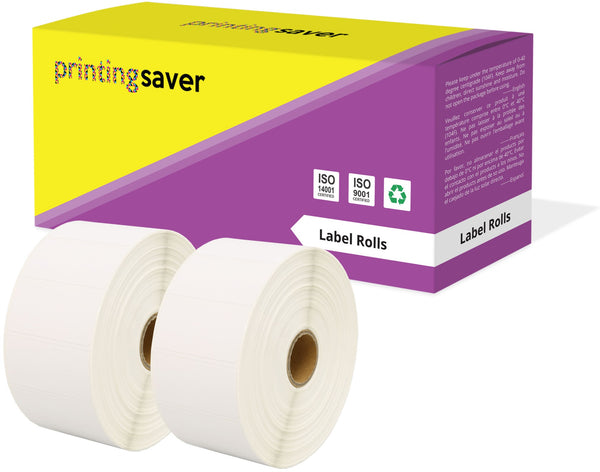 Compatible Roll 52mm x 25mm White Direct Thermal Labels for Zebra GK420d ZD420 TLP 2844 Citizen CL-S521 - Printing Saver